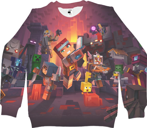 Women's Sweatshirt 3D - Minecraft Dungeons - Mfest