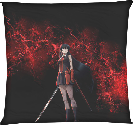 Square Throw Pillow - Akame ga Kill! 2 - Mfest