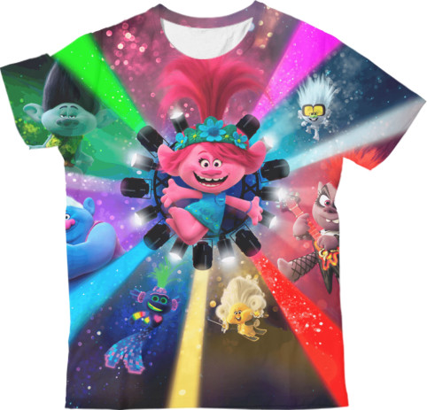 Kids' T-Shirt 3D - Trolls World Tour 3 - Mfest