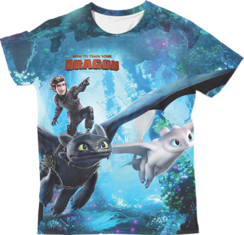 Man's T-shirt 3D - How to Train Your Dragon - Mfest