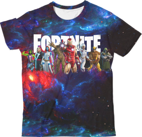 Man's T-shirt 3D - fortnite BATTLE FOR THE NEXUS 4 - Mfest