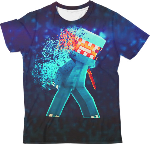 Man's T-shirt 3D - Minecraft ANARCHY - Mfest