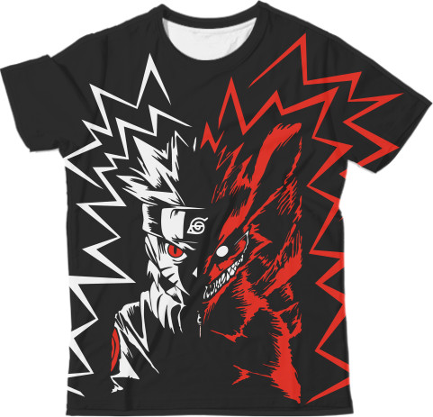 Man's T-shirt 3D - naruto two face - Mfest