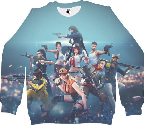 Men's Sweatshirt 3D - Free Fire - Mfest