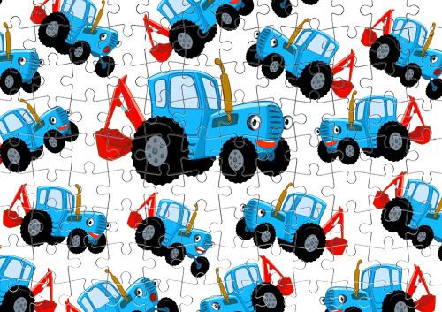 Puzzle - Blue Tractor 3 - Mfest