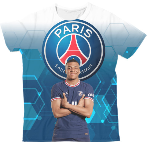 Man's T-shirt 3D - Kilian Mbappé - Mfest