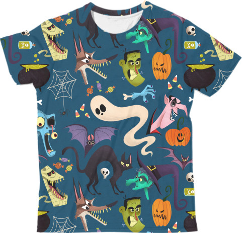 Man's T-shirt 3D - Halloween 12 - Mfest