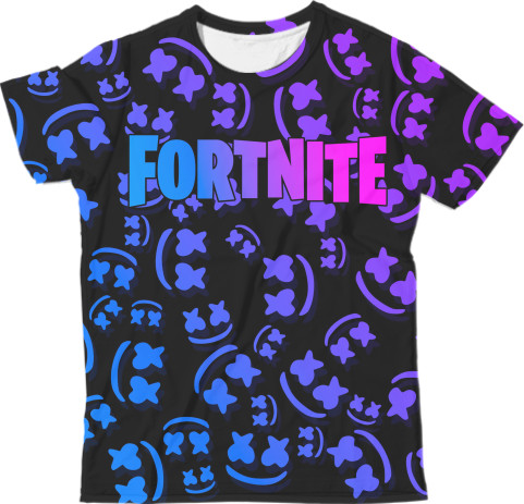 Man's T-shirt 3D - Fortnite x Marshmello - Mfest