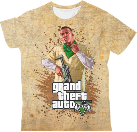 Man's T-shirt 3D - GTA V (3) - Mfest