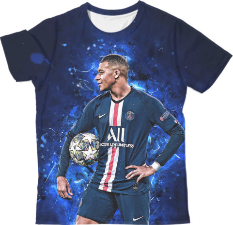 Man's T-shirt 3D - Kylian Mbappe - Mfest