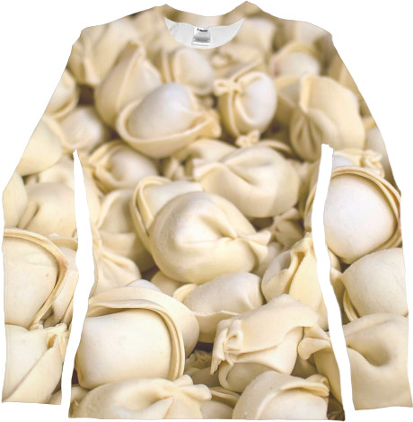 Women's Longsleeve Shirt 3D - Pelmeni - Mfest