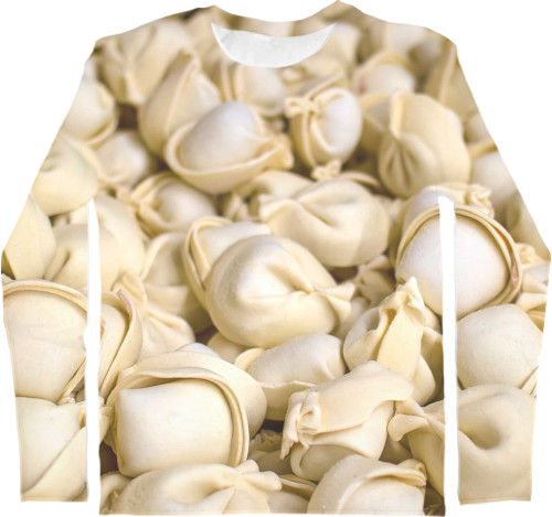 Men's Longsleeve Shirt 3D - Pelmeni - Mfest