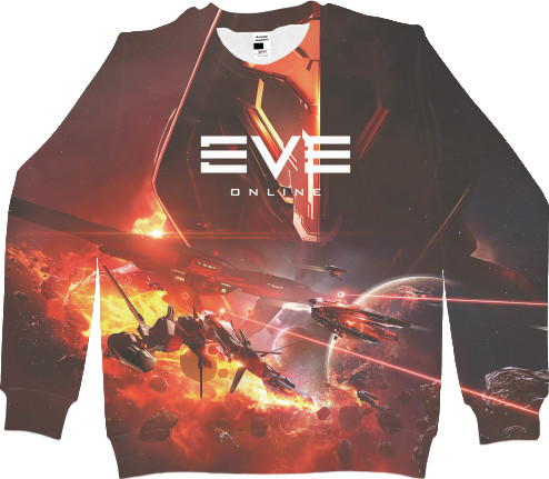 Kids' Sweatshirt 3D - EVE Online Triglavian Invasion - Mfest