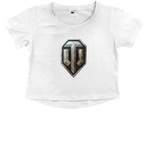 Kids' Premium Cropped T-Shirt - World of Tanks - Mfest