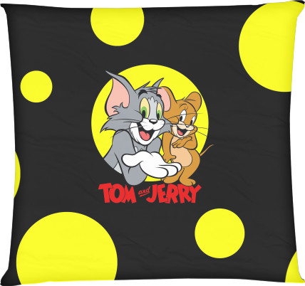 Square Throw Pillow - Tom and Jerry - Mfest