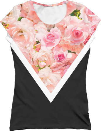 Women's T-Shirt 3D - roses - Mfest