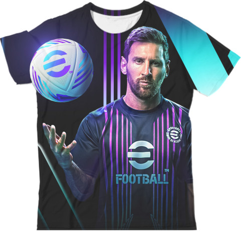 Man's T-shirt 3D - Lionel Messi eFootball - Mfest