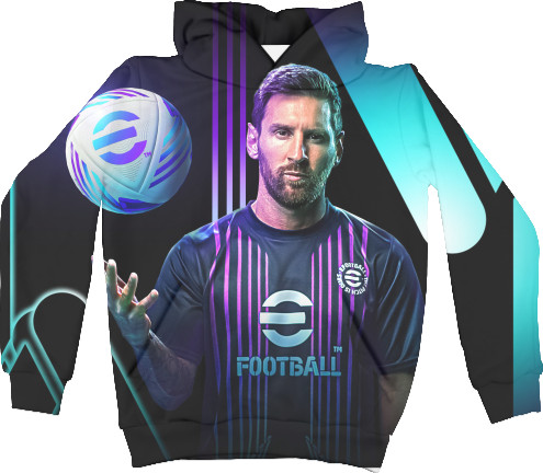 Kids' Hoodie 3D - Lionel Messi eFootball - Mfest