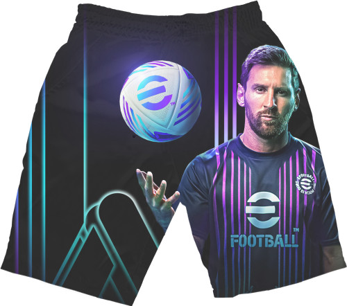 Kids' Shorts 3D - Lionel Messi eFootball - Mfest