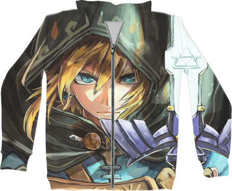 Unisex Zip-through Hoodie 3D - The Legend of Zelda 1 - Mfest