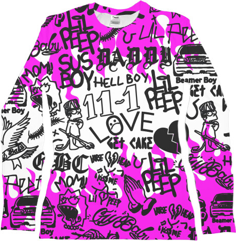 Women's Longsleeve Shirt 3D - LIL PEEP (6) - Mfest