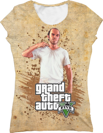 Women's T-Shirt 3D - GTA V (2) - Mfest