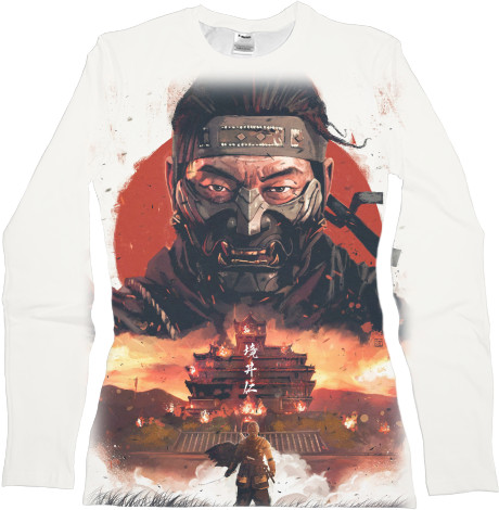 Women's Longsleeve Shirt 3D - Ghost of Tsushima 2 - Mfest