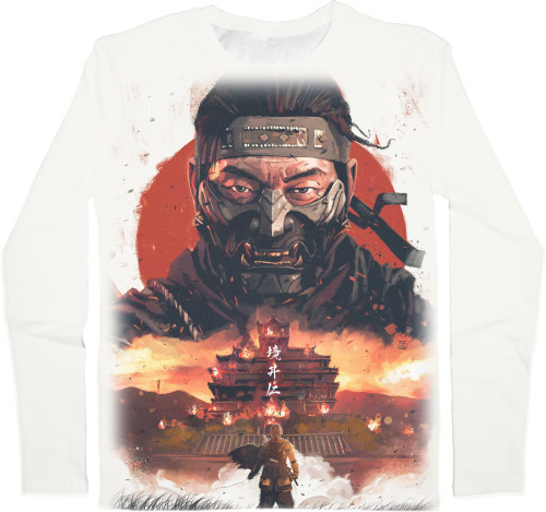 Kids' Longsleeve Shirt 3D - Ghost of Tsushima 2 - Mfest