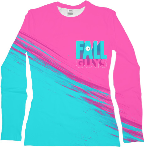 Women's Longsleeve Shirt 3D - Fall Guys (2) - Mfest