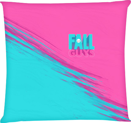 Square Throw Pillow - Fall Guys (2) - Mfest