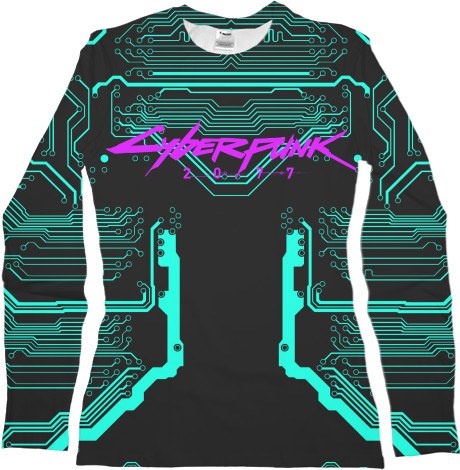 Women's Longsleeve Shirt 3D - CYBERPUNK 2077 (11) - Mfest