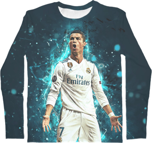 Men's Longsleeve Shirt 3D - Cristiano Ronaldo - Mfest