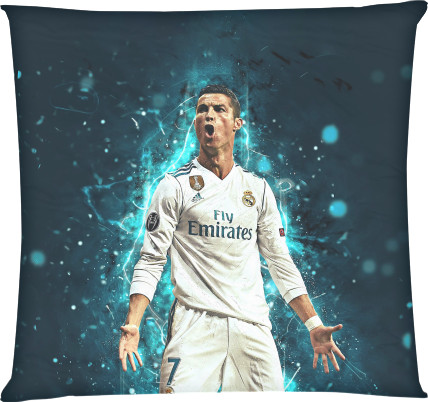 Square Throw Pillow - Cristiano Ronaldo - Mfest