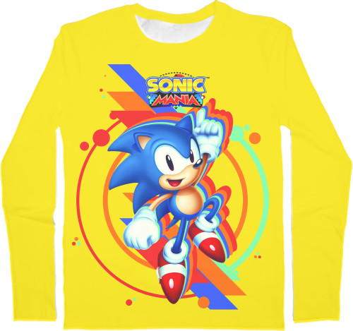 Men's Longsleeve Shirt 3D - SONIC (41) - Mfest