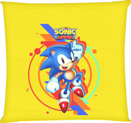 Square Throw Pillow - SONIC (41) - Mfest