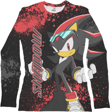 Women's Longsleeve Shirt 3D - Sonic (39) - Mfest