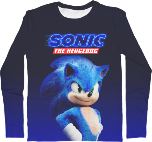 Men's Longsleeve Shirt 3D - Sonic (27) - Mfest