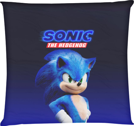 Square Throw Pillow - Sonic (27) - Mfest