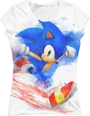 Sonic - Women's T-Shirt 3D - Sonic (25) - Mfest