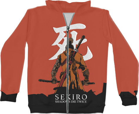 Unisex Zip-through Hoodie 3D - SEKIRO: SHADOWS DIE TWICE (1ľ) - Mfest