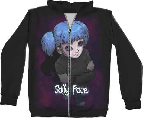 Kids' Zip-through Hoodie 3D - Sally Face (22) - Mfest