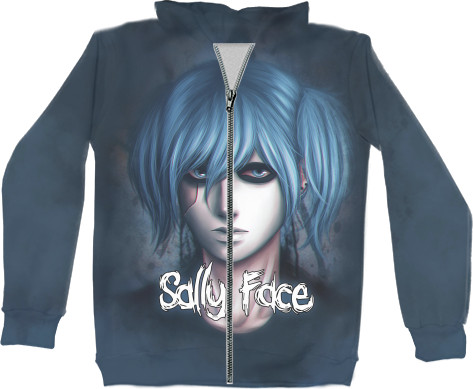 Unisex Zip-through Hoodie 3D - Sally Face (20) - Mfest