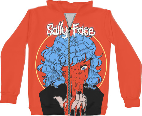 Unisex Zip-through Hoodie 3D - Sally Face (18) - Mfest