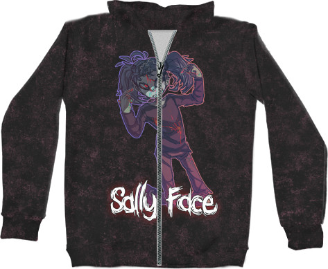 Unisex Zip-through Hoodie 3D - Sally Face (14) - Mfest