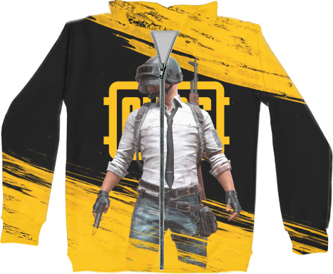 Unisex Zip-through Hoodie 3D - PUBG (16) - Mfest