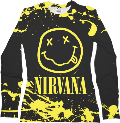 Women's Longsleeve Shirt 3D - NIRVANA (20) - Mfest