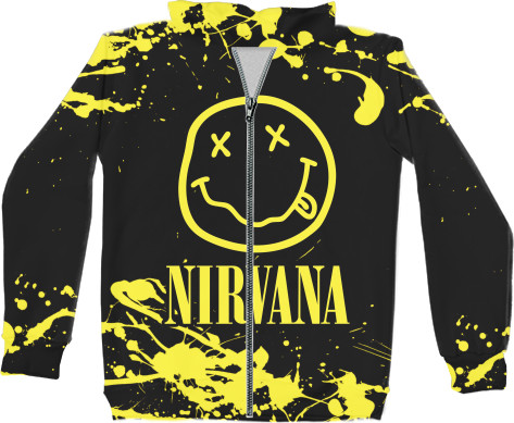 Kids' Zip-through Hoodie 3D - NIRVANA (20) - Mfest