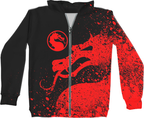 Unisex Zip-through Hoodie 3D - MORTAL KOMBAT (18) - Mfest