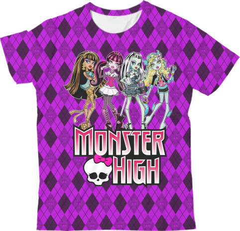 Футболка 3D Детская - Monster High (8) - Mfest