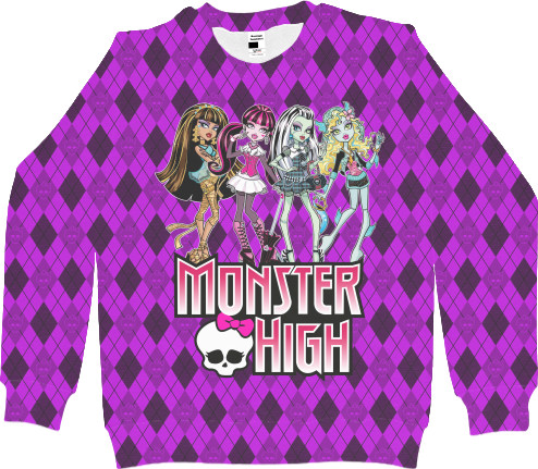 Men's Sweatshirt 3D - Monster High (8) - Mfest